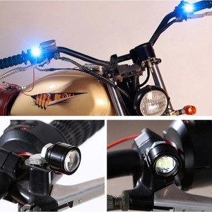 Luces de ojo de águila para coche, faros de motocicleta, linternas LED para vehículos eléctricos, luces diurnas de alto brillo, 12V - Product Image 4
