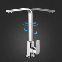 Robinet de cuisine moderne monotrou en alliage de zinc, mitigeur chaud/froid pour évier, à poser sur comptoir