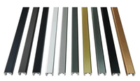 Balustrade contemporaine en verre sans cadre Base en aluminium Chaussure en acier inoxydable pour plancher de terrasse de piscine Escaliers en verre muraux Mall