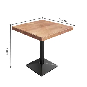 Meubles de restaurant de style industriel Offre Spéciale Table à manger en métal MDF pour café DT108