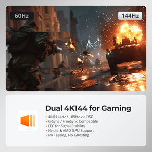 टेस्मार्ट डुअल मॉनिटर kvm स्विच dp डिस्प्ले पोर्ट डुअल कंप्यूटर 8k 60hz usb 3.0 होम ऑफिस और गेमिंग के लिए 8k मल्टी वर्कस्टेशन - Product Image 5