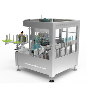 Máquina de etiquetado rotativa de botellas eléctricas de alta velocidad SKILT, adhesivo automático, embalaje de papel, núcleo de rodamiento de bomba PLC - Product Image 2