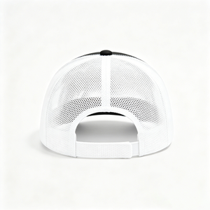 Casquette Trucker Richardson 112 Character Canvas Blanche et Noire, Logo Personnalisé, Dos en Maille Respirante, Visière Courbée, Réglable, Pour l'Extérieur - Product Image 2