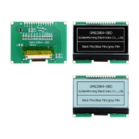 Modul Layar LCD Grafis XLW 128x64 Dot Matrix ST7567 Antarmuka SPI Suhu Lebar Warna Biru Hitam Abu-abu Kontras Tinggi