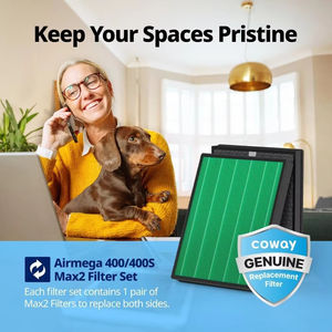 מסנן אוויר coways rimga 400/400s ערכת מסנן, מקסימום 2 ירוק hepa אמיתי מסנן פחם פעיל, AP-2015-FP - Product Image 3