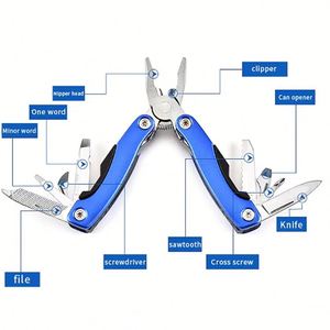 Cuchillo de Acero Inoxidable de Alta Calidad, Alicates Plegables Tácticos, Herramienta Multiusos para Viajes y Actividades al Aire Libre - Product Image 3