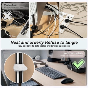 Wholesales New Silicone Cable Ties Silicone Wraps for Electrical Cords Silicone Cable Organizer - Product Image 3
