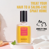 Ecolchi 60ml OEM ODM marque privée réparation de renforcement organique extrait de traitement des cheveux lisses huile de croissance des cheveux huile d'argan
