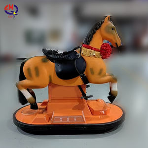Juegos de diversión favoritos para niños, paseo en caballo eléctrico mecánico para caminar, simulador de coche, carreras de caballos - Product Image 3