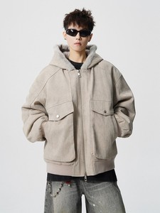 Abrigo Informal de Invierno para Hombre, Estilo Casual y Holgado, con Capucha, Estilo Retro, para Trabajar - Product Image 2