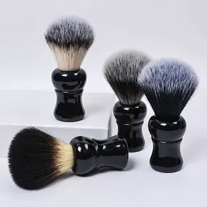 Dongshen Fabricant Marque distributeur Poignée en résine Cheveux synthétiques Soins pour hommes Blaireau de rasage Brosse de nettoyage pour hommes Cadeau de père