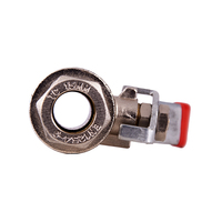 Robinet à bille manuel en laiton forgé haut de gamme pour système de plomberie, OEM disponible, 1/2" 300 PSI