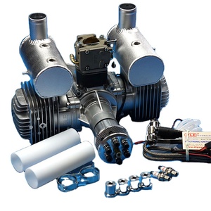 Moteur d'avion modèle réduit DLE 20CC 222CC à essence, monocylindre ou bicylindre, deux temps, échappement latéral, refroidissement naturel par air, démarrage manuel - Product Image 2