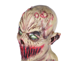 Terrifiant monstre sans bouche Mas effrayant visage sanglant Zombie Latex démon conception maléfique pleine tête Halloween horreur terreur Costume masque