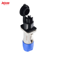 Connecteur d'alimentation étanche IP65 en nylon à 3 broches avec verrouillage par loquet 20A 500V pour éclairage de scène, affichage LED, projecteur motorisé et audio