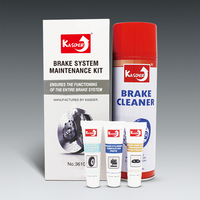 Kit d'entretien complet du système de freinage Kasder, spray nettoyant automobile, pâte lubrifiante pour véhicules, combo anti-grincement pour étriers de frein à disque