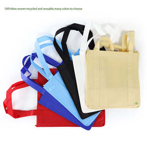 Sacs de courses en PP réutilisables écologiques imprimés sur mesure, pliables, non tissés et recyclables pour l'emballage de cadeaux et la promotion - Product Image 2