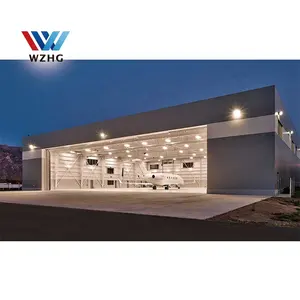 Good design competitive price steel structure fabrication gable frame aircraft hangar shed building