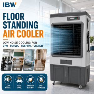 Refroidisseur d'air évaporatif commercial sur pied à faible bruit pour gymnases, écoles, hôpitaux, églises - Fabricant OEM/ODM Faible - Product Image 1