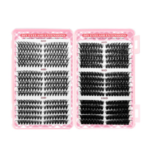 Ekstensi Bulu Mata 3D Faux Mink Wispy Segmented Mix Length dengan Label Pribadi, MOQ Rendah, Logo Kustom, dan Buku Cluster Bulu Mata - Product Image 5