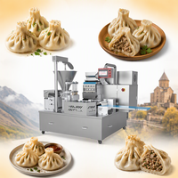 Machine à fabriquer des Khinkali, ligne de production automatique industrielle de grande capacité pour usine alimentaire, machine à Shumai, Wonton, Gyoza, Dumpling
