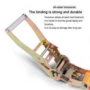 Chất lượng cao polyester tải Ratchet dây đeo Ratchet Tie xuống dây đai - Product Image 3