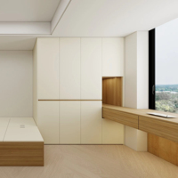 Armoire Moderne Personnalisée en Bois Massif avec Rangement pour Chaussures et Système de Portes pour Chambre à Coucher