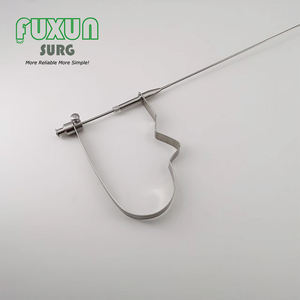 คีมจับก้อนนิ่วแบบมีด้ามจับรูปตัวยู <span class=keywords><strong>3</strong></span> ขา สำหรับการส่องกล้องทางเดินปัสสาวะแบบกึ่งแข็ง ขนาด 580 มม. ผลิตจากสแตนเลสคุณภาพสูง ยี่ห้อ Fuxun แบบสั่งทำพิเศษ ใช้ซ้ำได้ - Product Image 5