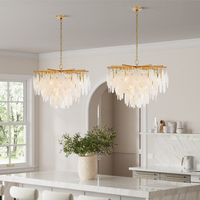 Lampe de restaurant de luxe Lampe suspendue moderne de luxe Lampes décoratives en albâtre Luminaire commercial Lampes suspendues