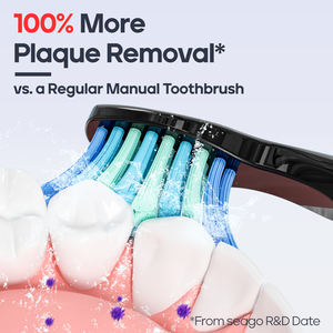 <span class=keywords><strong>SEAGO</strong></span> Fabricante SG958 Blanqueamiento de dientes Cuidado bucal 5 modos de limpieza Recargable Power Sonic Cepillos de dientes eléctricos para regalos - Product Image 2