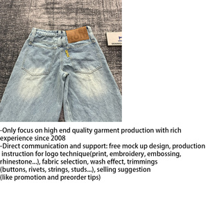 DENIMGUYS Jeans Casuales de Estilo Urbano para Hombre, Corte Holgado, Lavado <span class=keywords><strong>Monkey</strong></span>, de Algodón, Pierna Ancha, Talla Grande - Product Image 5