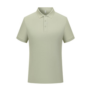 Polo Shirt Solid Color Polyester Short Sleeve Work Uniform Daily Use - Product Image 3