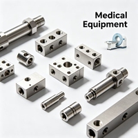 Pièces d'armature mécanique usinées CNC de précision sur mesure pour équipement médical en acier inoxydable et aluminium, tolérance +/-0,01 mm