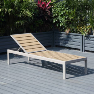 كرسي استلقاء شمسي قابل للتعديل بخمس وضعيات للاستخدام الخارجي، مقاوم للماء، مناسب للفيلا والفناء الخلفي والشرفة - Product Image 1