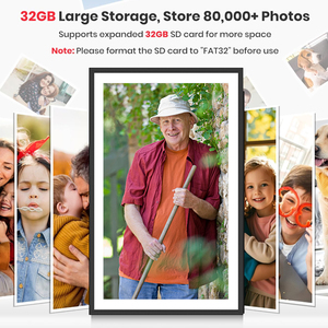 New lớn 15.6-inch cảm ứng Khung ảnh kỹ thuật số 16/32/64GB Wifi thông minh LCD video Album chia sẻ frameo miễn phí tải về - Product Image 5