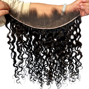 100% capelli umani Remy frontali <span class=keywords><strong>M</strong></span> linea dei capelli Lagos alta qualità onda di acqua 16 pollici prezzo all'ingrosso - Product Image 4
