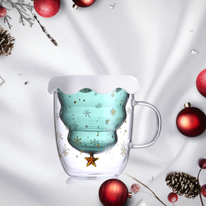 Manufacturer selling milk carton <span class=keywords><strong>box</strong></span> animal coffee borosilicate glass double <span class=keywords><strong>Christmas</strong></span> Cup - Product Image 2