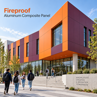 Panneau composite en aluminium ignifuge blanc nacré 4 mm, plaque ACP pour revêtement de hall d'ascenseur