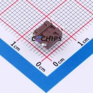 TSB06331-060D332DH-R1000 Tactile Switch SMD-4P,6.1x6.1mm Switch Single Pole Single Throw Round Button 1.8N 6.1mm - Product Image 2
