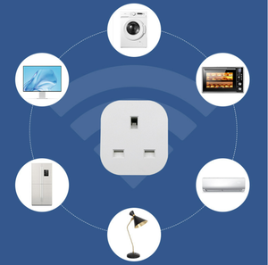 Square UK WiFi Smart <strong>Plug</strong> Socket Alexa Google Assistant Energy Meter Voice Control <strong>Remote</strong> Control 16A Wifi <strong>Plug</strong> - Product Image 6