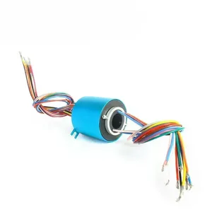 Anneau rotatif électrique à travers le trou/à l'interieur du trou SENRING, 6/12/18/24 fils, 2/5/10/15/30A, <span class=keywords><strong>ID5</strong></span>/8/10/12.7/20/25.4/30~60mm, OD22~130mm - Product Image 5