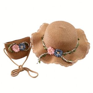 Chapeau Bob en Paille pour Bébé Fille - Protection Solaire Tendance pour Cadeaux d'Entreprise et Articles Promotionnels pour Salons Professionnels - Product Image 1