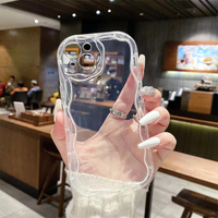 Coque de téléphone portable transparente en TPU souple pour iPhone 18 Pro Max 17 16 15 14 13 12 11 Xr Xs 7 8, protection antichoc, dos transparent