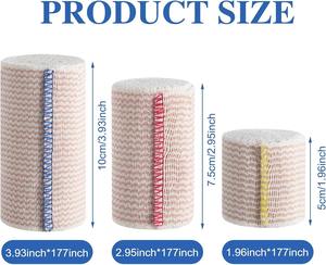 ضمادة احترافية عالية المرونة قابلة للتعديل مع إغلاق فيلكرو للاستخدام الرياضي والطبي - Product Image 2