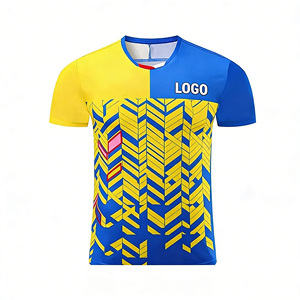 Maillots de badminton <span class=keywords><strong>et</strong></span> de <span class=keywords><strong>tennis</strong></span> personnalisés avec logo, t-shirts - Ensembles unisexes pour adultes, séchage rapide, respirants, 100% polyester pour l'entraînement - Product Image 1