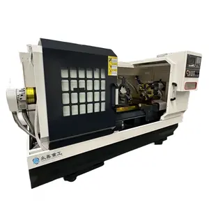 Bán Buôn Chất Lượng Cao Mini Slant Giường CNC Máy Tiện Máy Tính Để Bàn CNC Kim Loại Máy Tiện CNC Máy Tiện Với Xoay Trạm