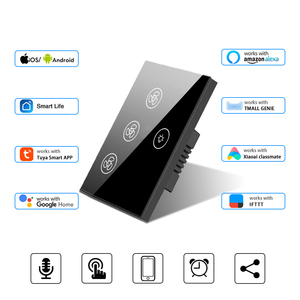 Junhao Smart Home luce a doppio palo da parete interruttore a parete Touch Panel WiFi IP66 impermeabile 10A 250V Wireless elettrico - Product Image 2