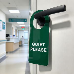 Wholesale Custom Door Hanger Hotel Restaurant Cards <b>Gloss</b> Finish Do Not Disturb Double Sided Printing Cleaning - Product Image 2