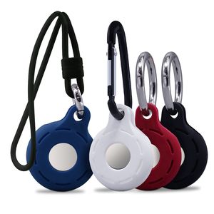 Funda de silicona para coche, llavero y rastreador de mascotas lavable, a prueba de golpes y larga duración para Apple <span class=keywords><strong>Airtag</strong></span>, paquete de <span class=keywords><strong>4</strong></span> Uds. - Product Image 1