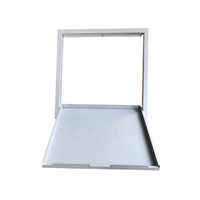 Panneau d'accès au plafond en aluminium blanc amovible pour système HVAC moderne, de forme carrée, avec taille personnalisée et installation facile et durable